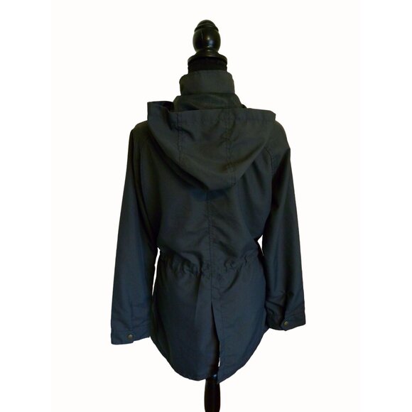 O'Neill Women's Hooded Jacket Zippered Lined Pockets Drawstring Dark Grey Size M - Picture 4 of 11